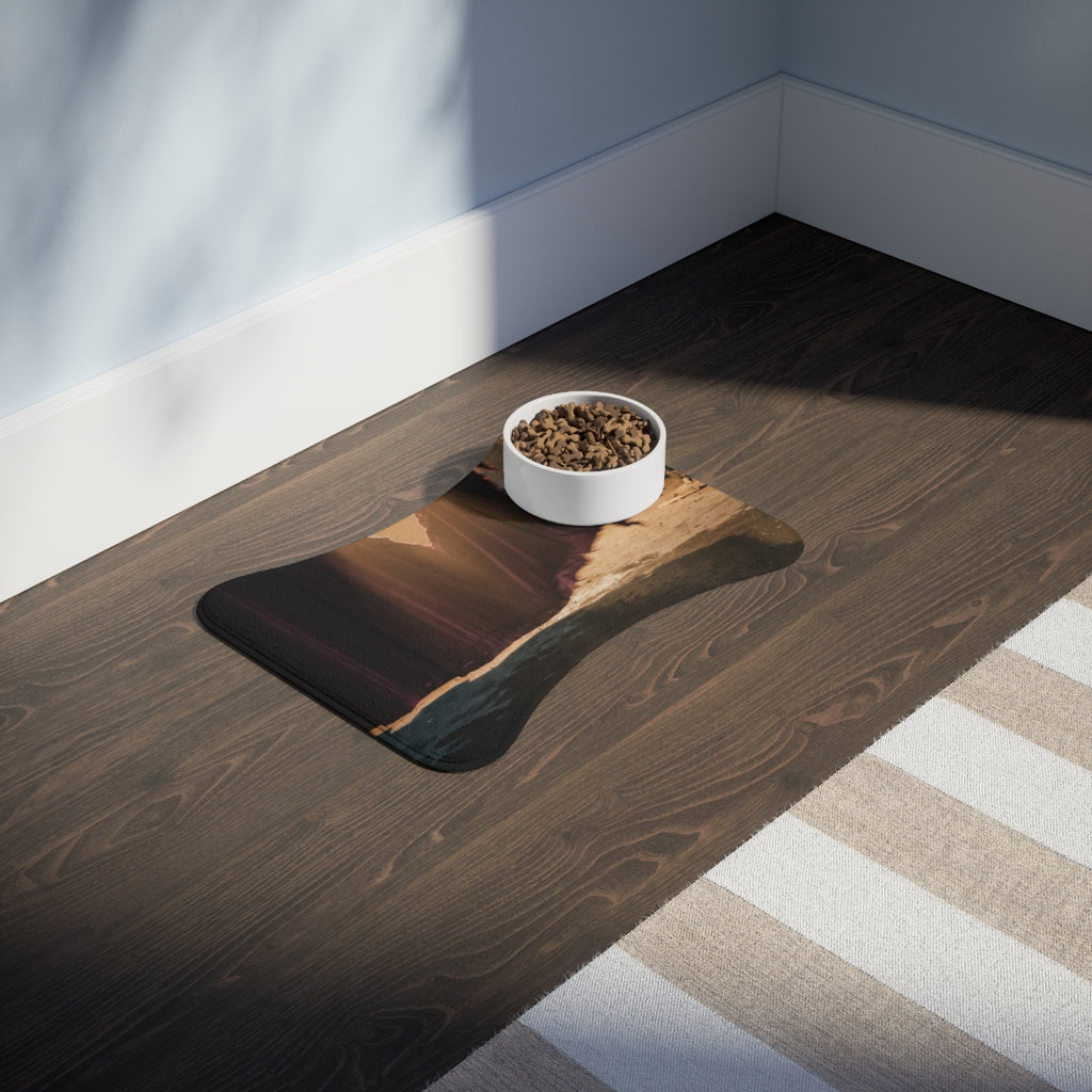 Pet Feeding Mat - Velvet Heart Glow | Echovira Gallery