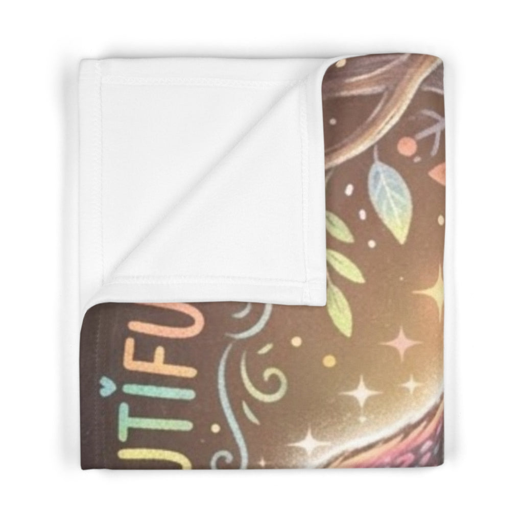 Soft Fleece Baby Blanket - Rainbow Crow | Echovira Gallery