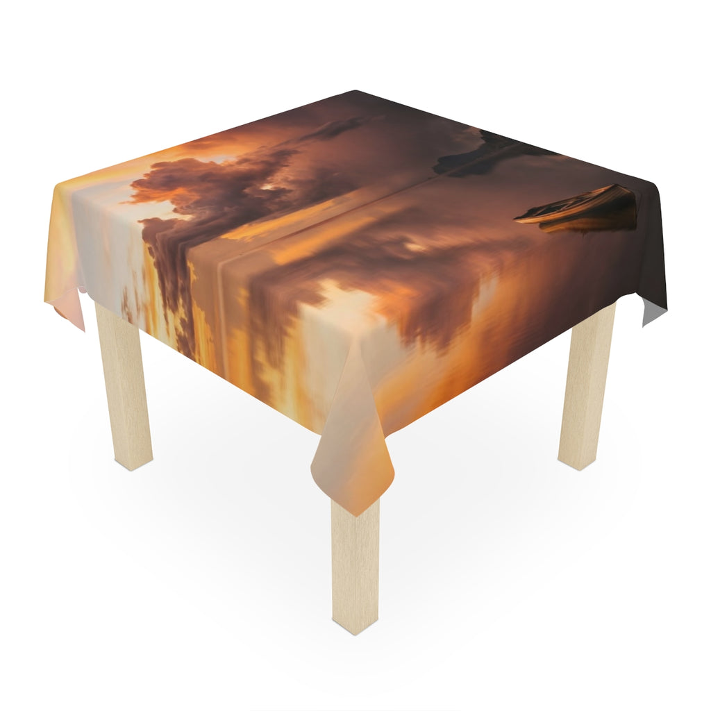 Tablecloth - Sunset Solitude Dining Cover | Echovira Gallery