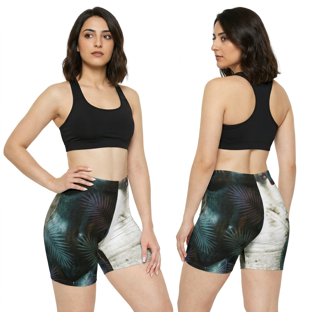Botanical Torso Women's Biker Shorts