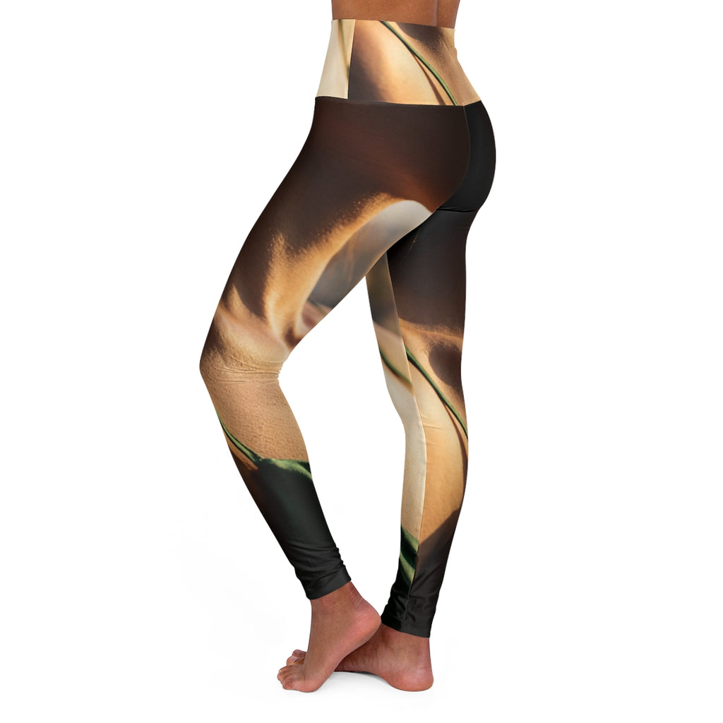 Golden Hour Yoga Leggings - High Waisted Emerald | Echovira...