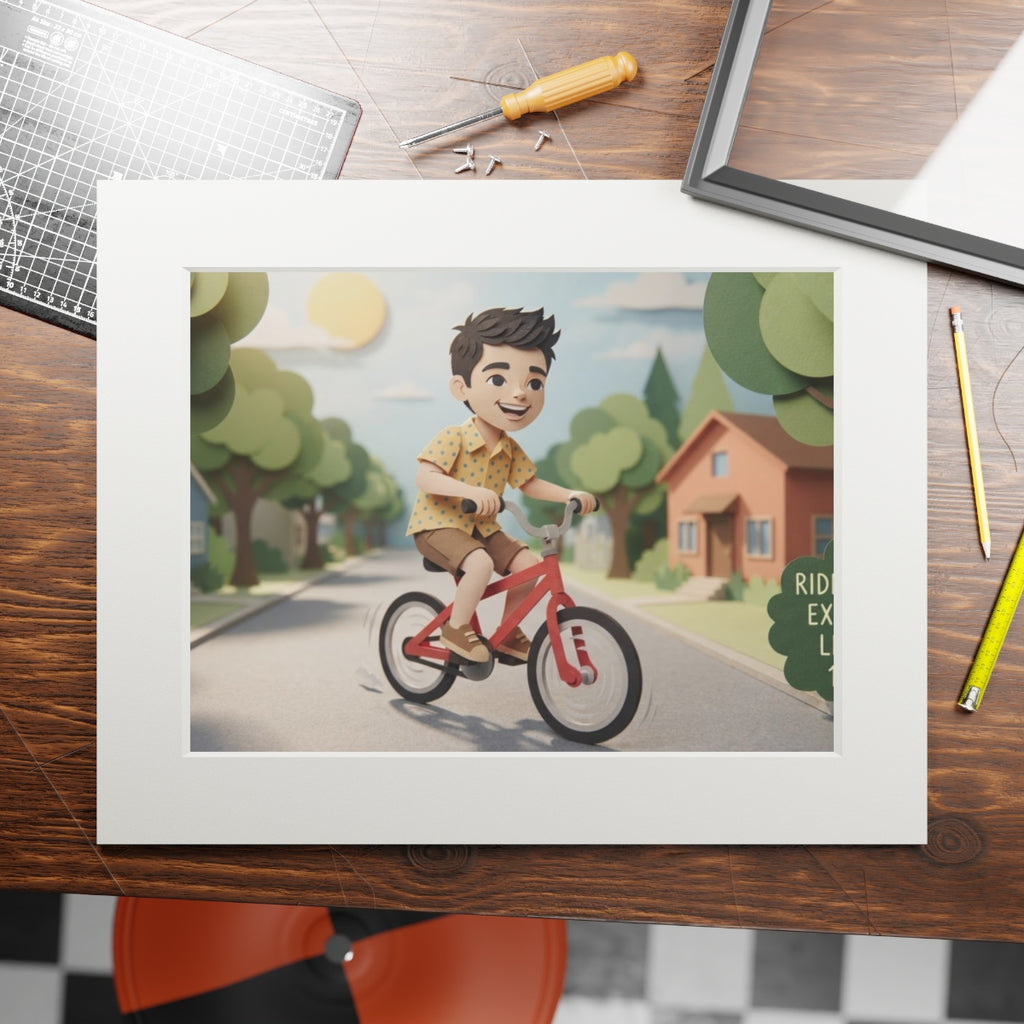 Fine Art Print Passepartout - Ride Happy — Landscape (14×11...