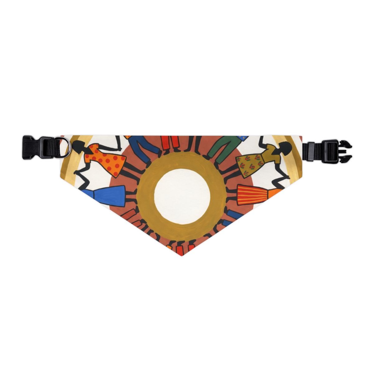 Pet Bandana Collar - Unity Mandala Folk Art | Echovira...