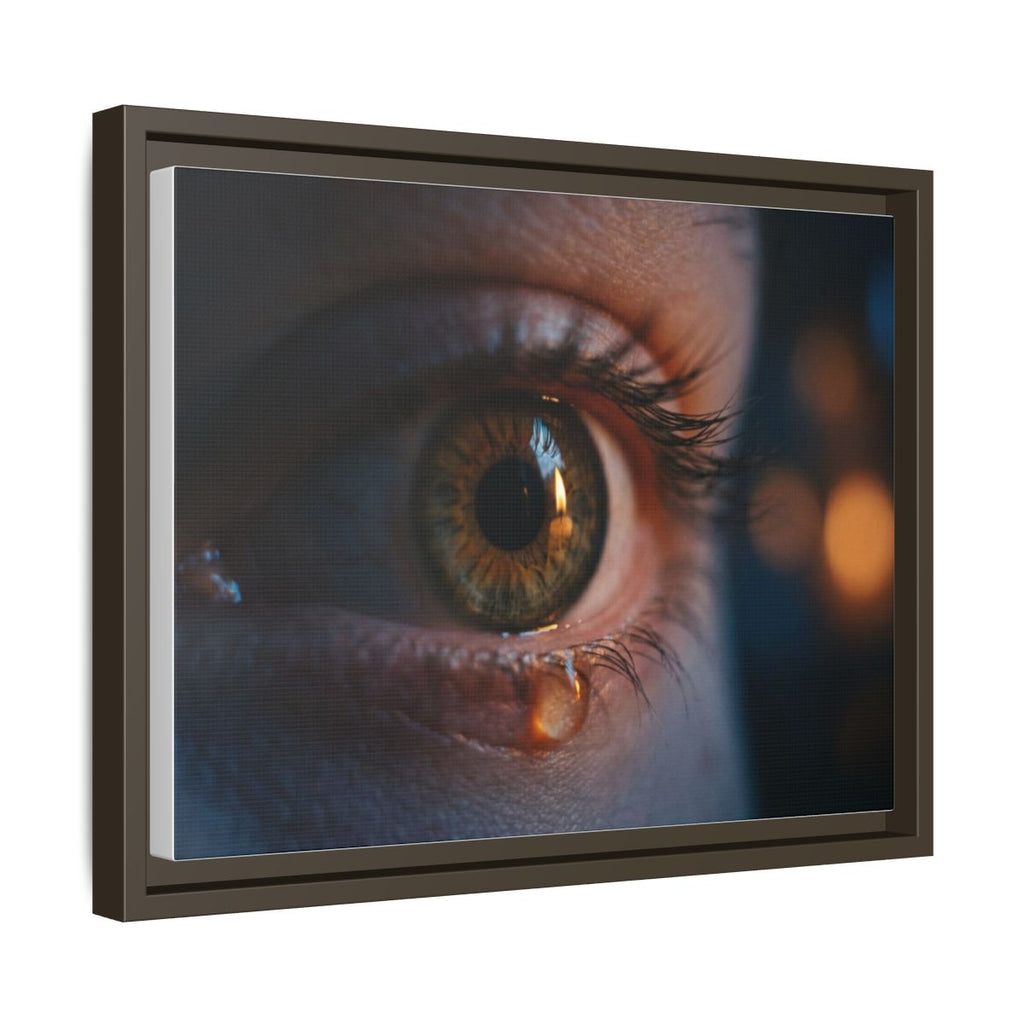 Framed Matte Canvas - Mystic Eye — Espresso / 1.25"