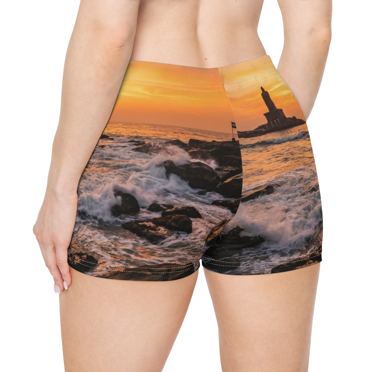 Women's Shorts - Majestic Sunset Coast