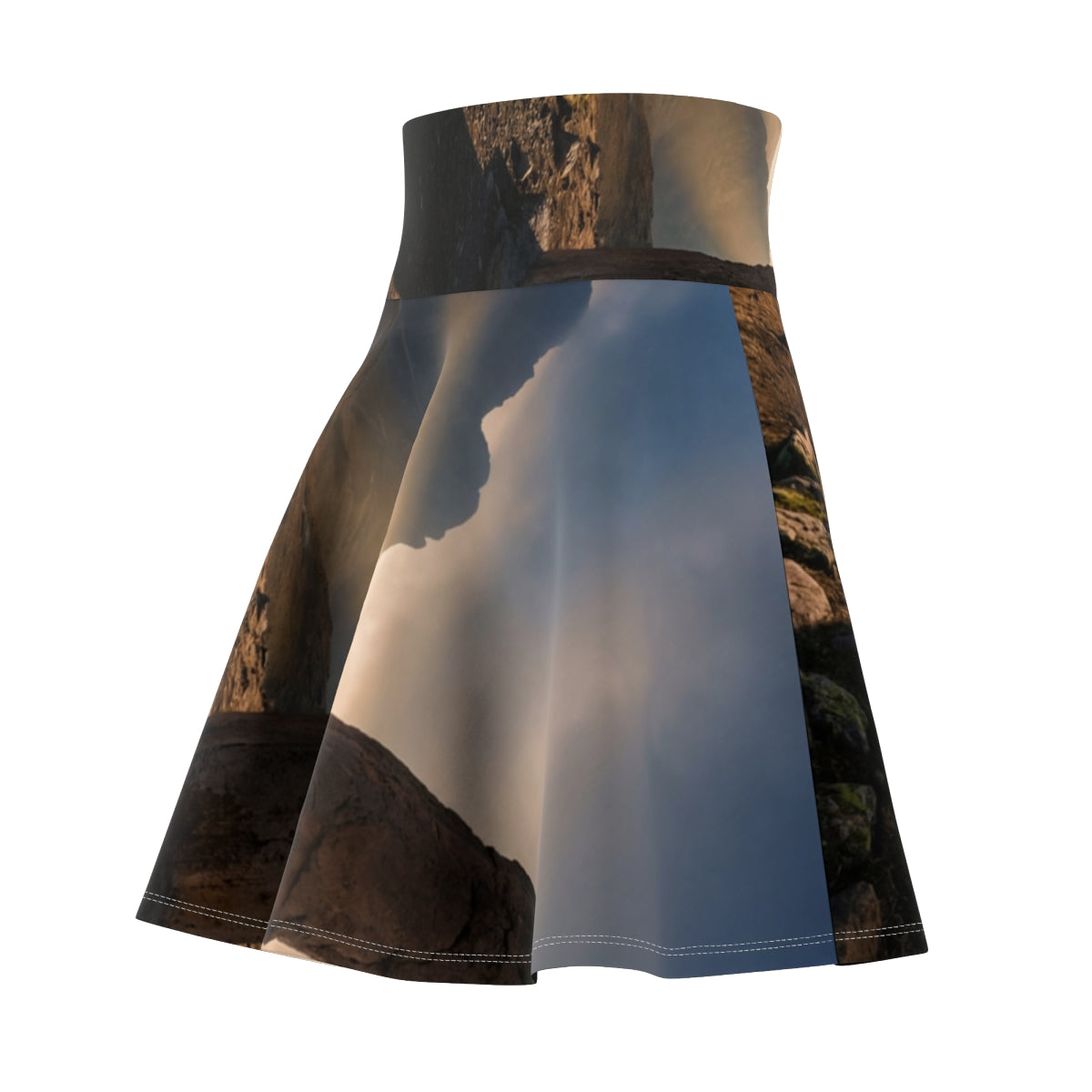 Women's Skater Skirt - Mystic Monolith Ancient Persian... |...