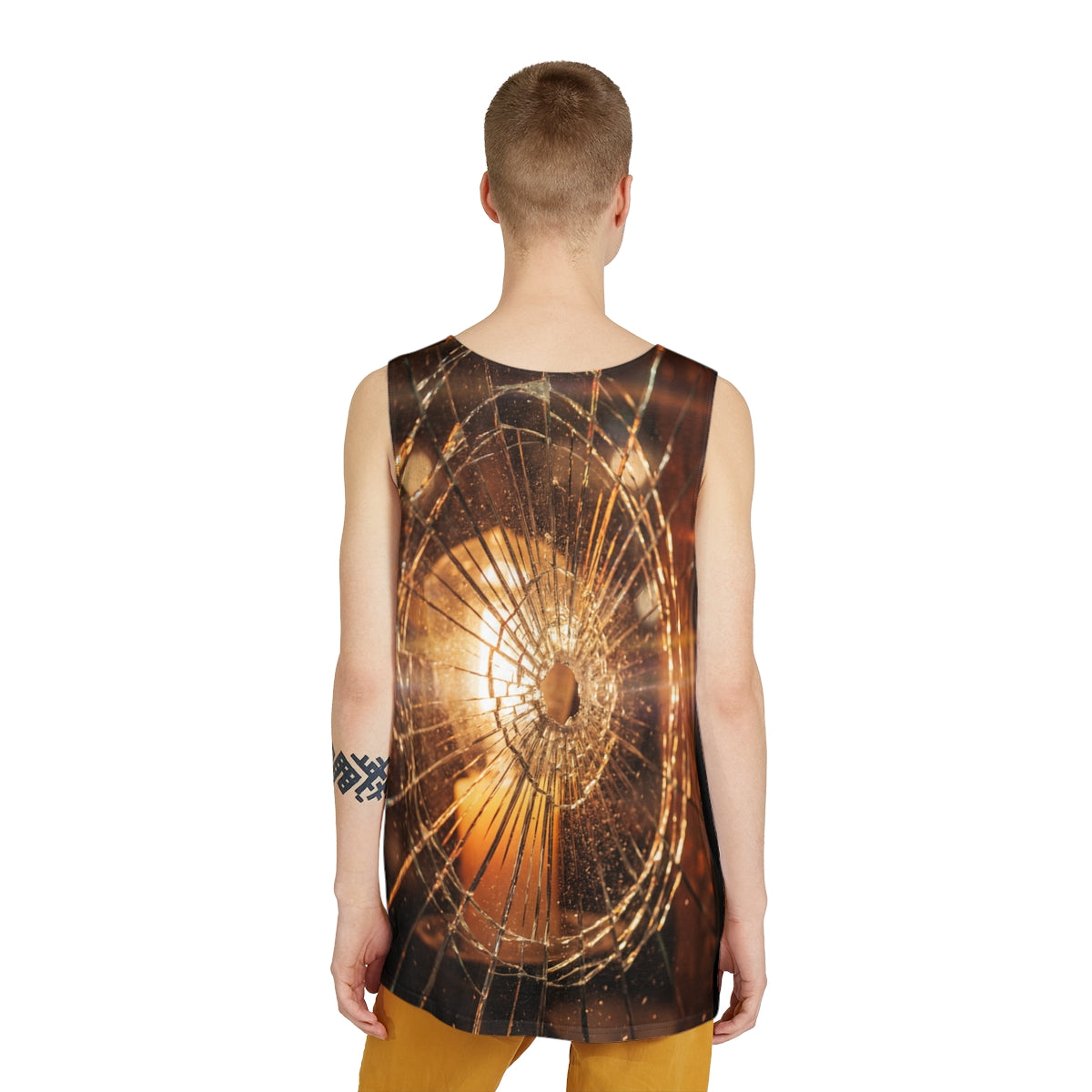 Men's Tank Top - Shattered Cinematic Edge