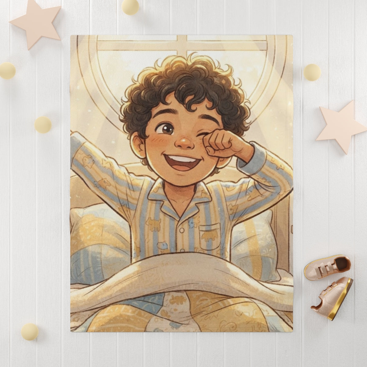 Soft Fleece Baby Blanket - Sunshine Morning | Echovira...