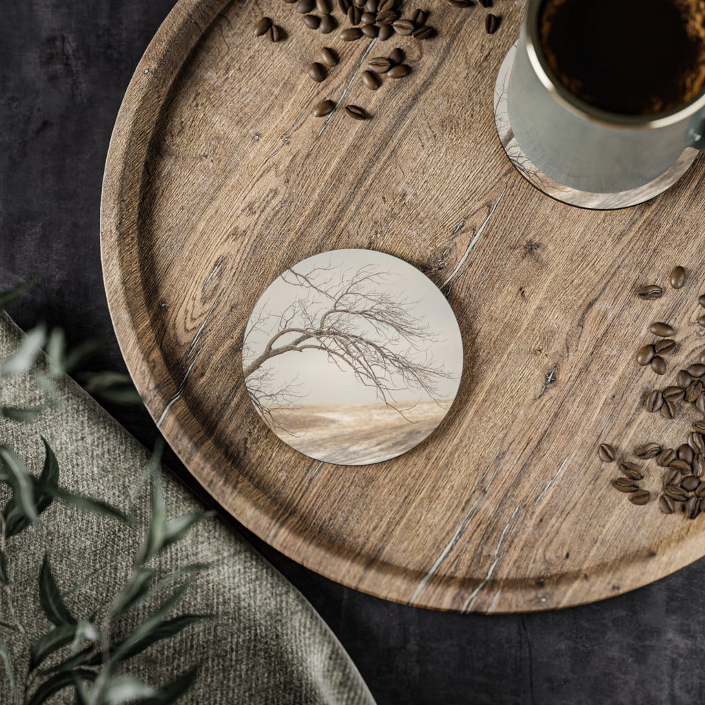Drink Coasters - Winter Tree Aesthetic