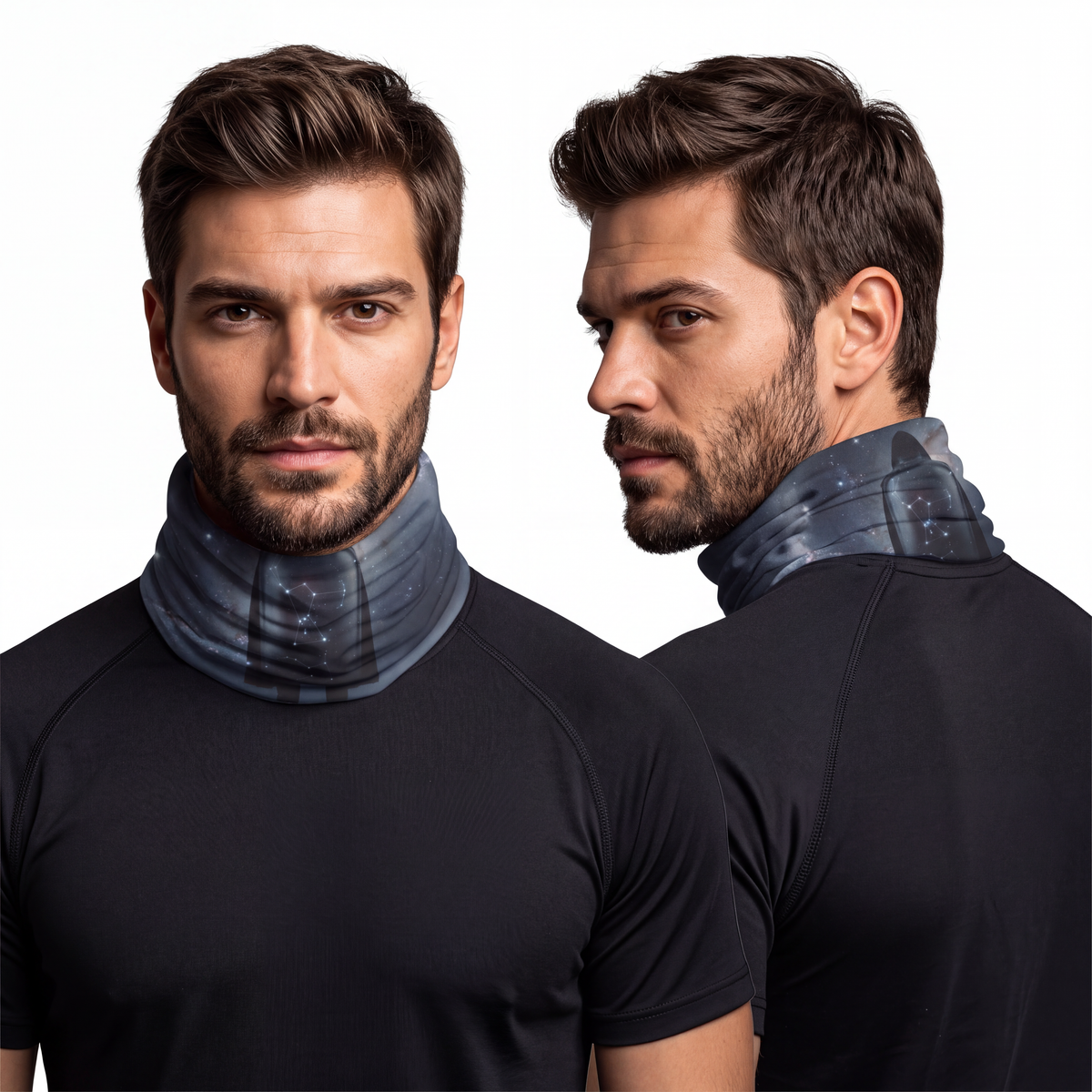 Men's Neck Gaiter - Orion Starry Sky | Echovira Gallery