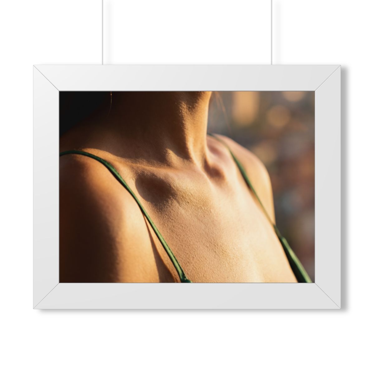 Framed Horizontal Poster - Golden Hour Glow - Minimalist......