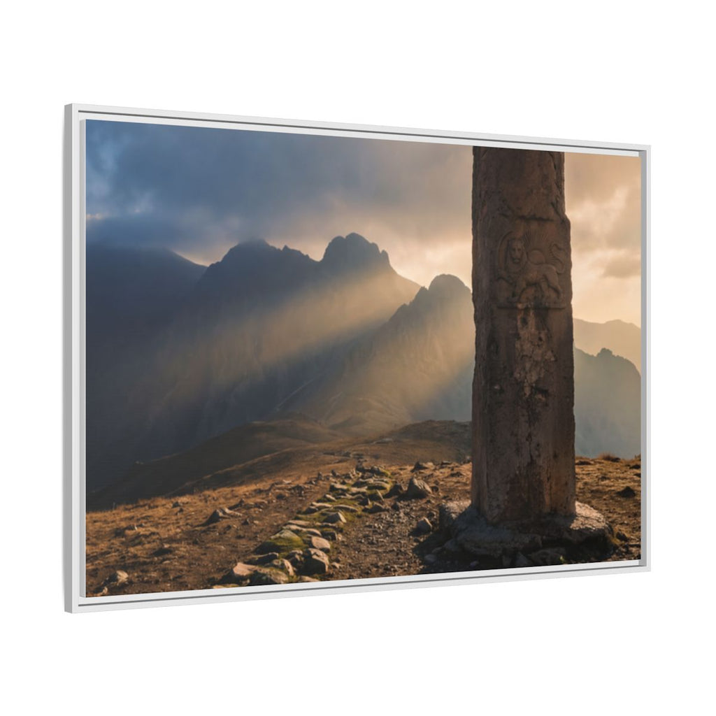 Framed Matte Canvas - Sun Peak