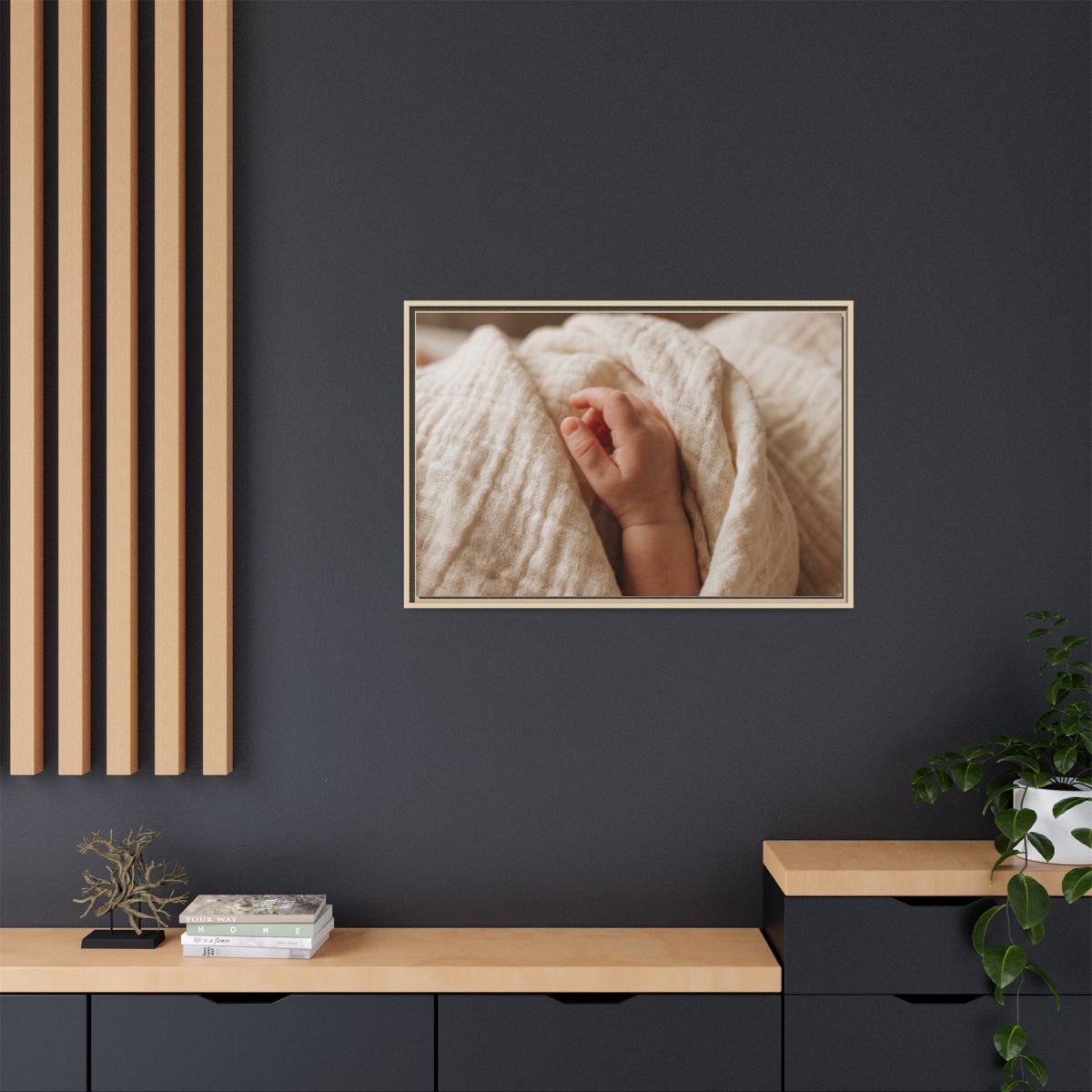 Framed Matte Canvas - Neutral Nursery — Natural / 1.25"