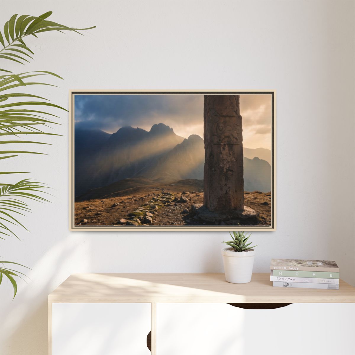 Matte Canvas, Framed - Mystic Monolith Ancient Persian... |...