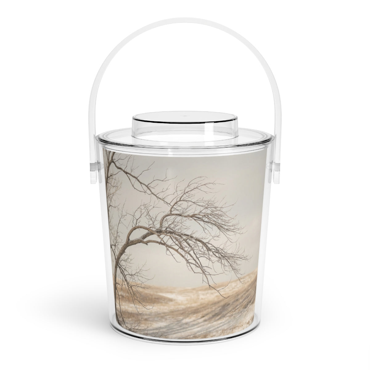 Ice Bucket with Tongs - Ice Bucket Set - Serene Winter...