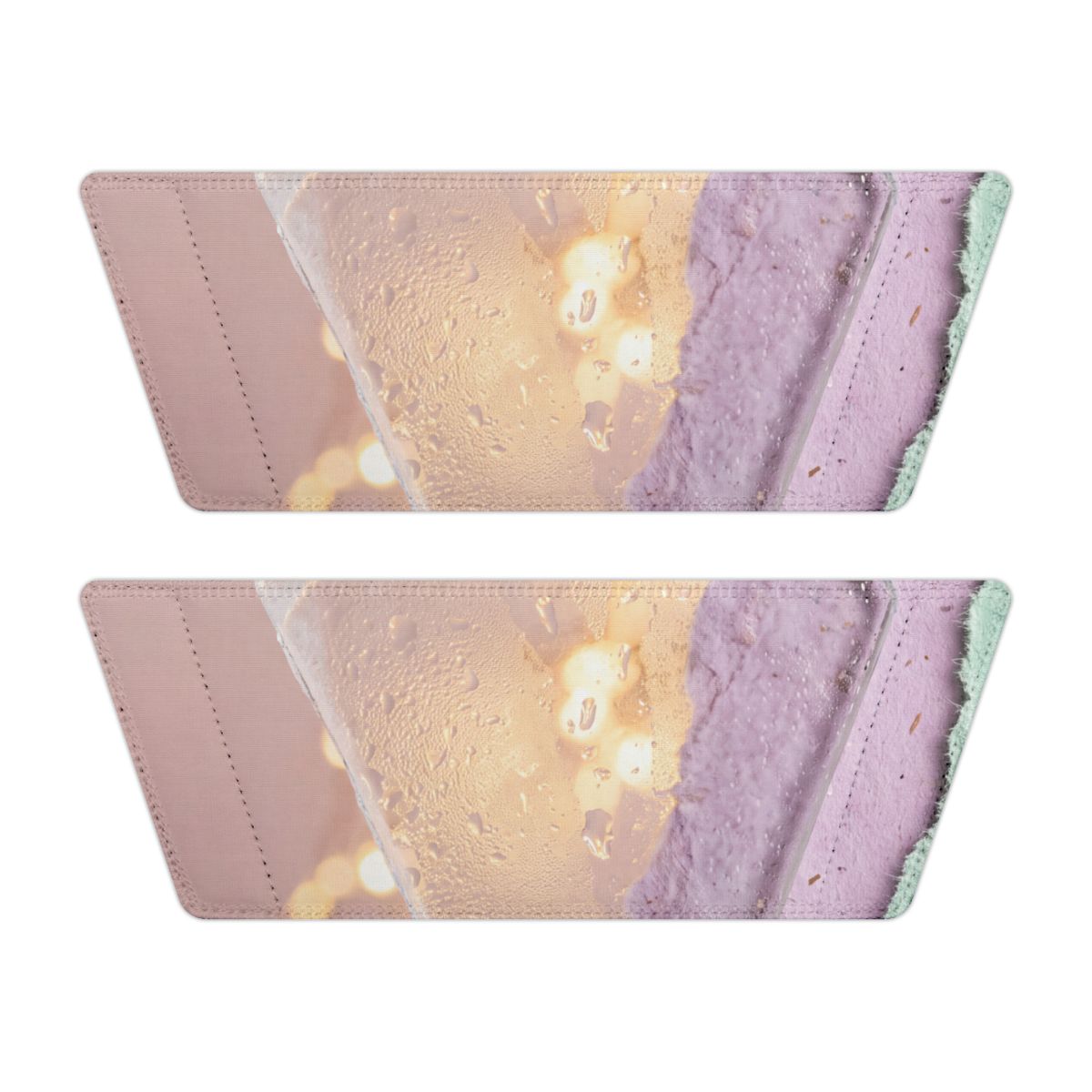 Pastel Mineral Collage Removable Strap Sandals