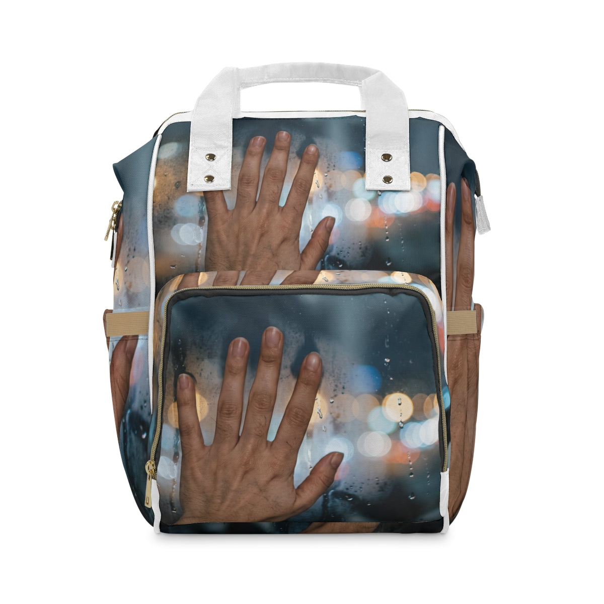 Rainy City Window Diaper Backpack