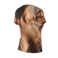 Women's Cut & Sew Tee with Veiled Form Art