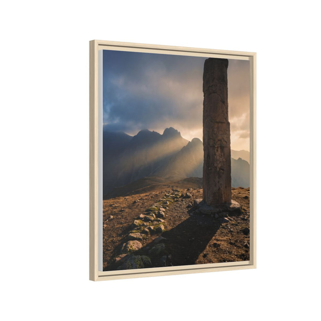 Framed Matte Canvas - Sun Peak